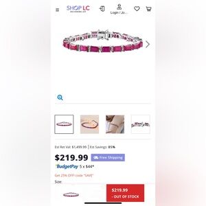 Woman’s niassa ruby bracelet